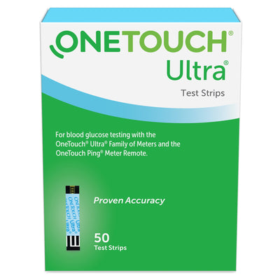 OneTouch® Ultra® Blue Blood Glucose Test Strip, 1 Case of 1200 (Diabetes Monitoring) - Img 1