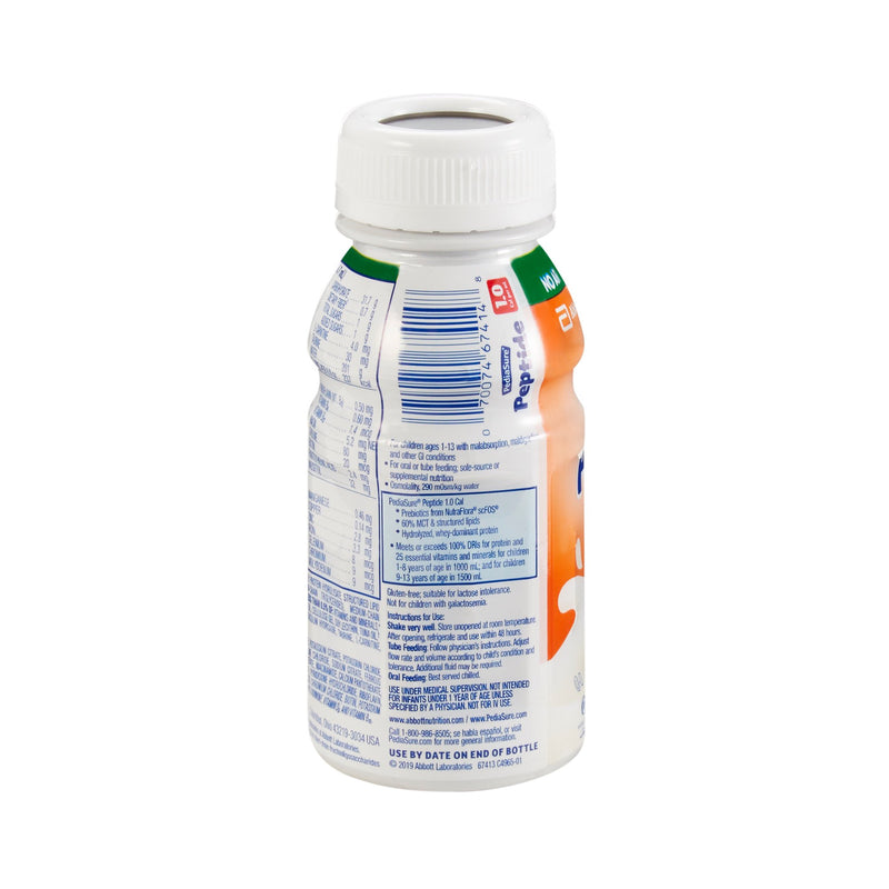 PediaSure® Peptide 1.0 Cal Vanilla Pediatric Oral Supplement, 8-ounce Bottle, 1 Each () - Img 2