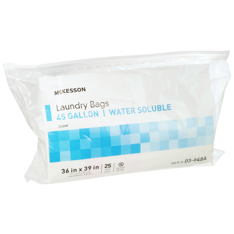 McKesson Water Soluble Laundry Bag, 40-45 gal Capacity, 1 Case of 100 (Laundry) - Img 2