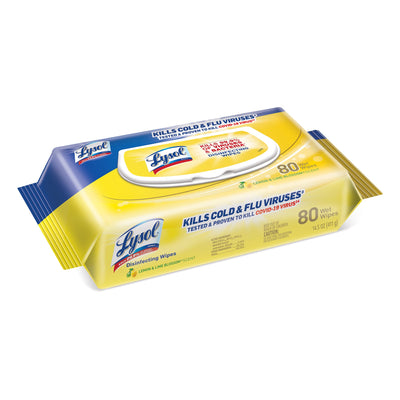 Lysol® Premoistened Surface Disinfectant Wipes, 1 Case of 6 (Cleaners and Disinfectants) - Img 1