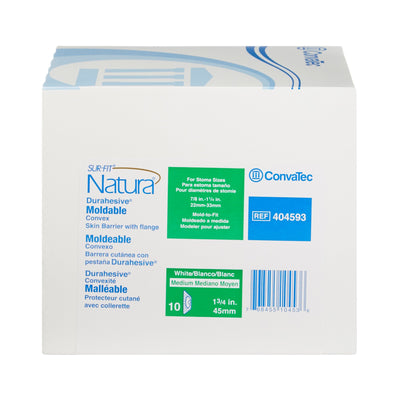 Sur-Fit Natura Colostomy Barrier Extended Wear, 1-3/4" Flange, 7/8" to 1-1/4" Opening, 4-1/2" X 4-1/2", 1 Box of 10 (Barriers) - Img 5