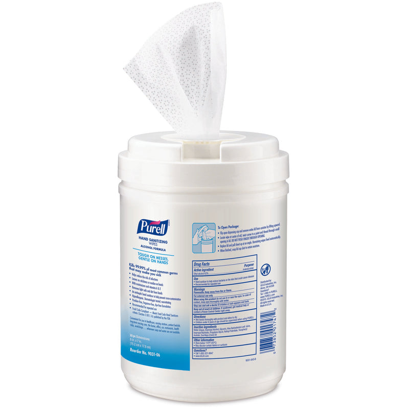 GOJO Purell Hand Sanitizing Wipes, Ethyl Alcohol Wipe Canister, 1 Canister (Skin Care) - Img 2