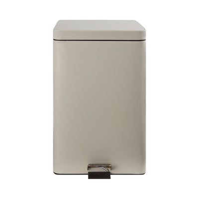 McKesson Trash Can with Plastic Liner, Square, Steel, Step-On, 32 QT, Beige, 1 Each (Waste Receptacles) - Img 1