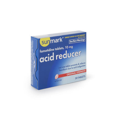 sunmark® Famotidine Antacid, 1 Box of 30 (Over the Counter) - Img 1