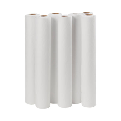 McKesson Smooth Table Paper, 18 Inch x 200 Foot, White, 1 Case of 12 (Table Paper) - Img 1