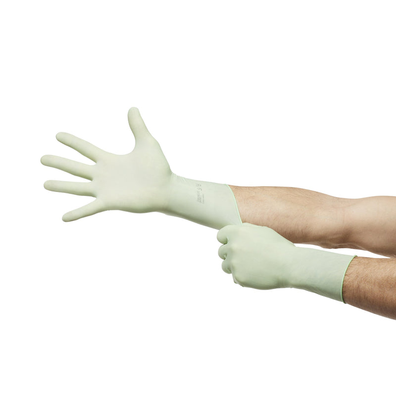 McKesson Perry® Performance Plus Polyisoprene Surgical Glove, Size 7.5, Green, 1 Box of 50 () - Img 8