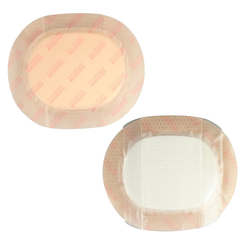 KerraFoam™ Gentle Border Silicone Foam Dressing, 7 x 8 Inch, 1 Each (Advanced Wound Care) - Img 4