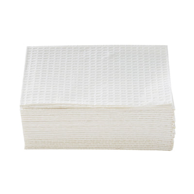 McKesson Procedure Towel, Disposable, White, Polybacking, 13 x 18 Inch, 1 Case of 500 (Procedure Towels) - Img 2