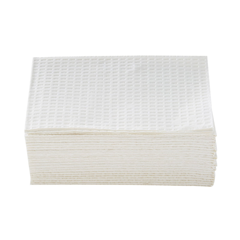 McKesson Procedure Towel, Disposable, White, Polybacking, 13 x 18 Inch, 1 Case of 500 (Procedure Towels) - Img 2