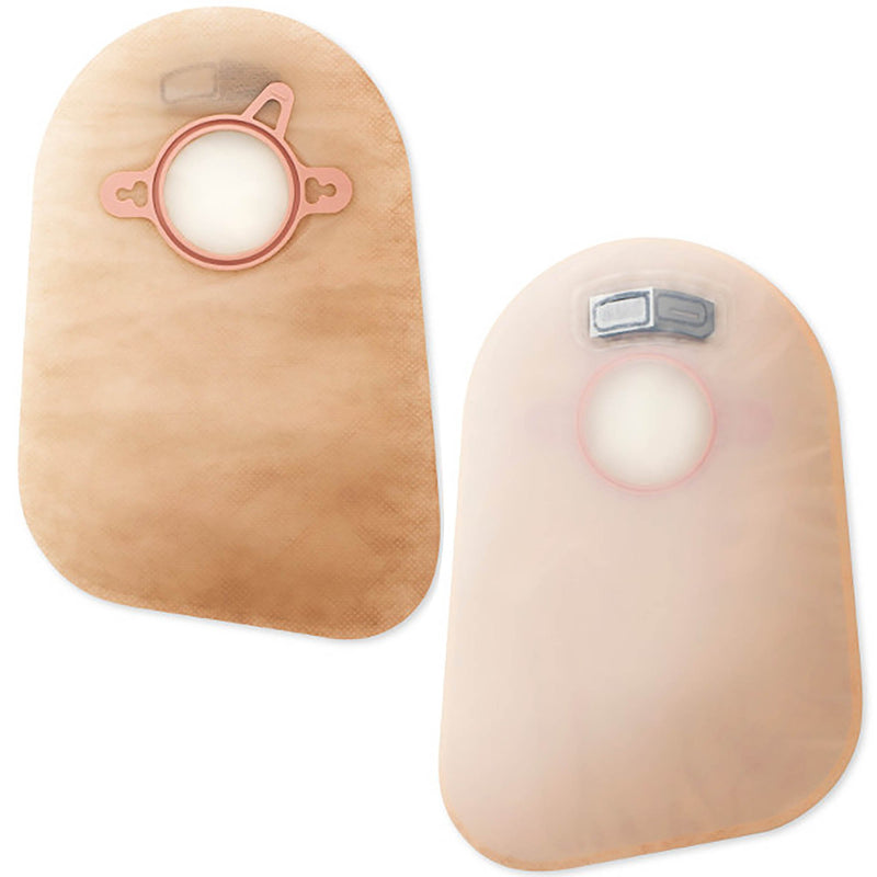 New Image™ Two-Piece Closed End Beige Filtered Ostomy Pouch, 9 Inch Length, 2¼ Inch Flange, 1 Box of 60 (Ostomy Pouches) - Img 1