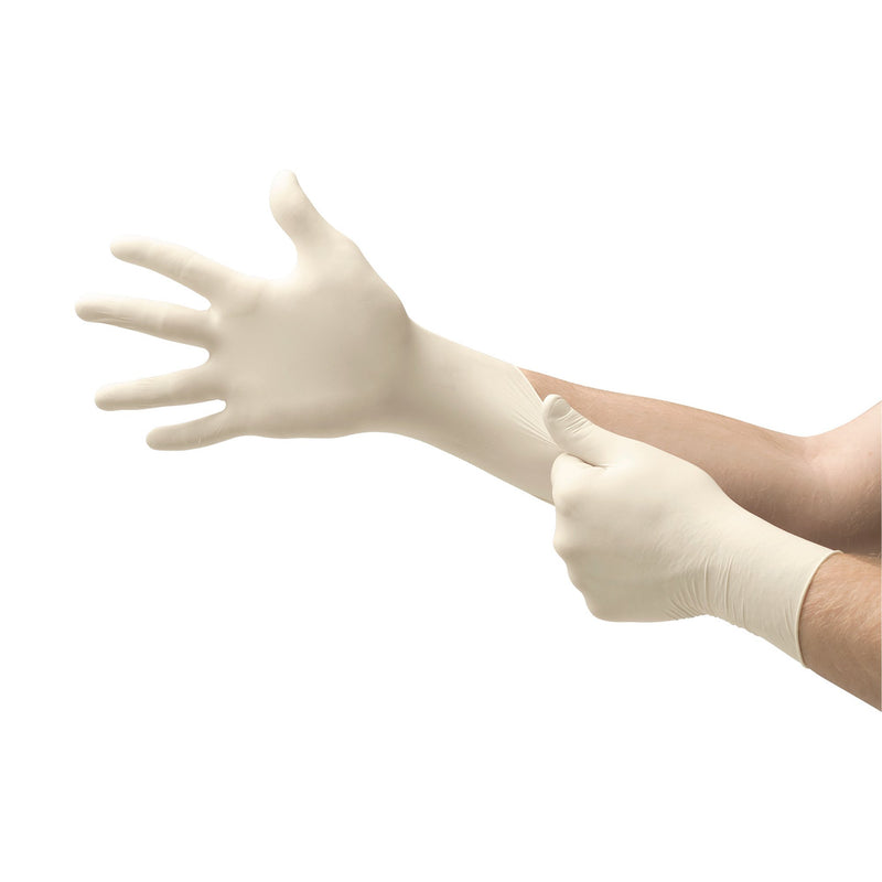 Microflex® Diamond Grip Plus™ Latex Gloves, Large, White, 1 Case of 1000 () - Img 2