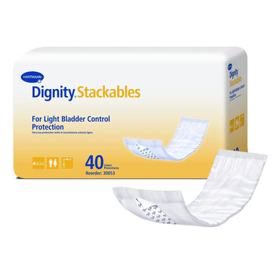 Dignity Stackables Bladder Control Pad, Disposable, Light Absorbency, Polymer Core, Adult, Unisex, 1 Pack of 45 () - Img 1