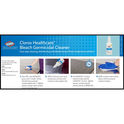 Clorox Healthcare® Surface Disinfectant Cleaner, 1 Case of 6 (Cleaners and Disinfectants) - Img 6