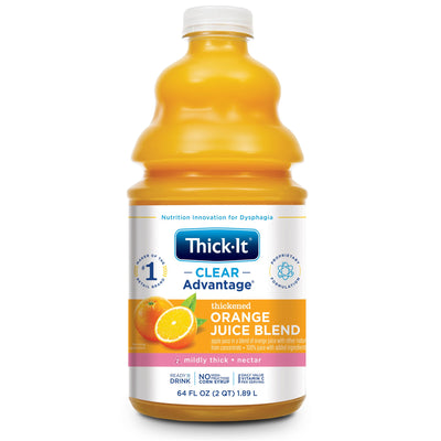 Thick-It Clear Advantage Nectar Consistency Orange Thickened Beverage, 64-ounce Bottle, 1 Case of 4 (Nutritionals) - Img 1