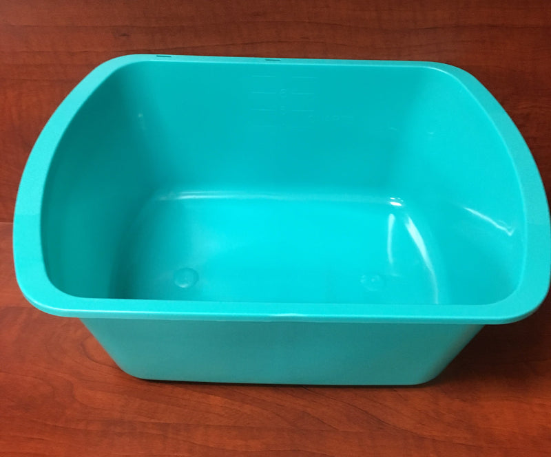 Wash Basin, Rectangular, 7 Quart, Turquoise, 1 Each (Basins) - Img 1