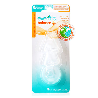 Evenflo® Feeding Balance + Standard Neck Nipple, 1 Case of 12 (Feeding Supplies) - Img 1