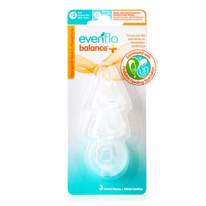 Evenflo® Feeding Balance + Standard Neck Nipple, 1 Case of 12