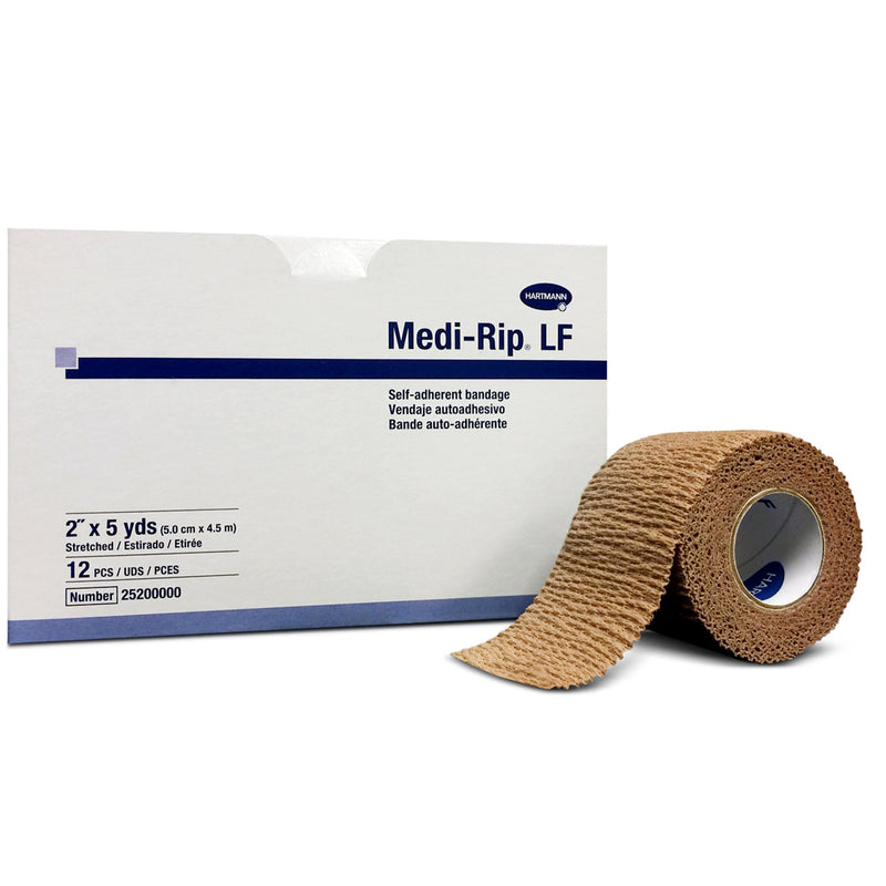 Medi-Rip® Self-adherent Closure Cohesive Bandage, 2 Inch x 5 Yard, 1 Case of 96 (General Wound Care) - Img 1