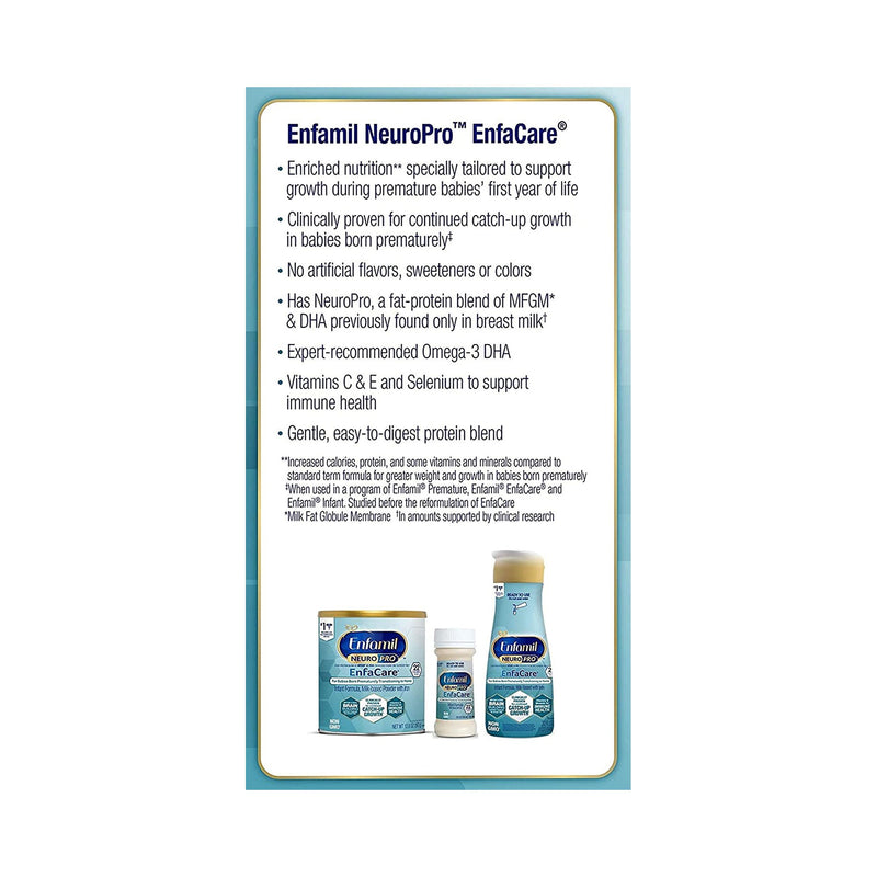 Enfamil® NeuroPro™ EnfaCare® Ready to Use Infant Formula, 2-ounce Bottle, 1 Case of 48 () - Img 4