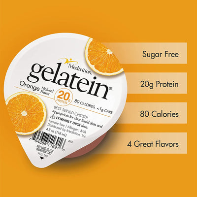 Gelatein® 20 Orange Oral Protein Supplement, 4 oz. Cup, 1 Case of 36 (Nutritionals) - Img 5