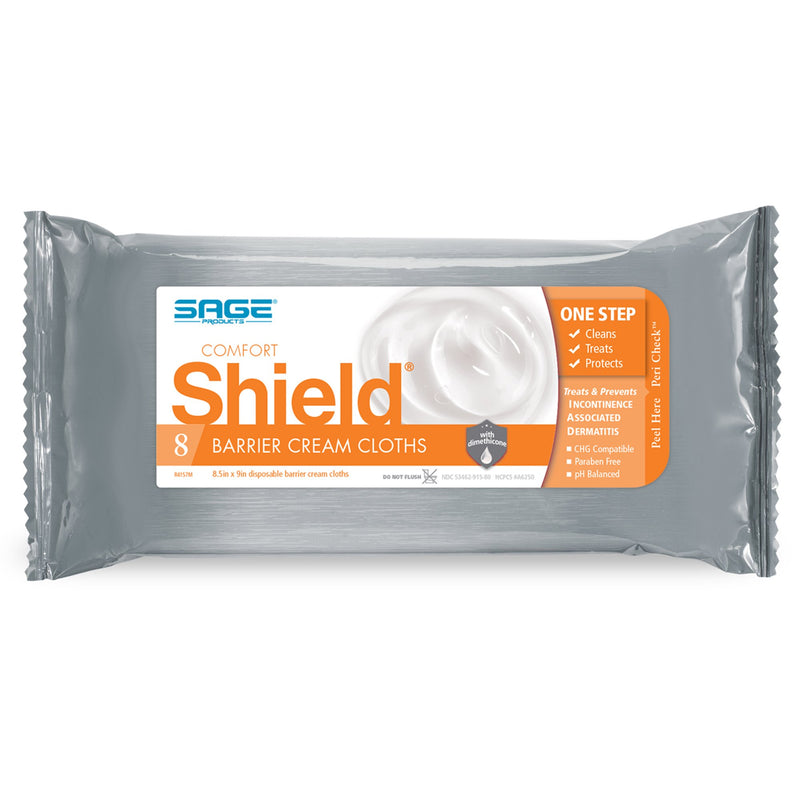 Shield® Barrier Cream Cloths, Soft Pack, 1 Pack of 8 (Skin Care) - Img 5