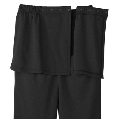 Silverts® Open Back Adaptive Pants, 2X-Large, Black, 1 Each (Pants and Scrubs) - Img 4
