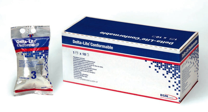 Delta-Lite® Conformable™ White Cast Tape, 2 Inch x 4 Yard, 1 Box of 10 (Casting) - Img 1