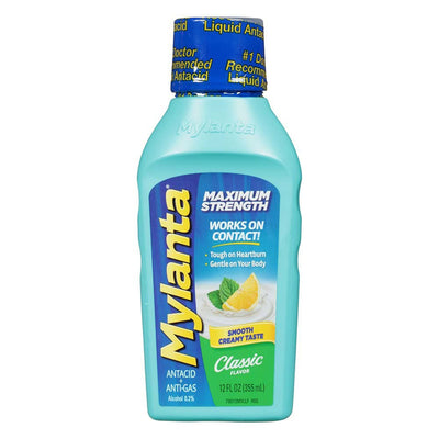 Mylanta® Max Aluminum Hydroxide / Magnesium Hydroxide / Simethicone Antacid, 12-ounce Bottle, 1 Each (Over the Counter) - Img 1