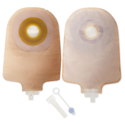 Premier™ One-Piece Drainable Transparent Urostomy Pouch, 9 Inch Length, 1¼ Inch Stoma, 1 Box of 10 (Ostomy Pouches) - Img 1