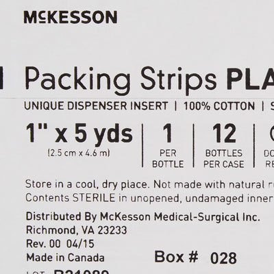 McKesson Nonimpregnated Wound Packing Strip, 1 Inch x 5 Yard, 1 Bottle (Advanced Wound Care) - Img 5