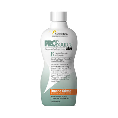 ProSource® Plus Orange Crème Protein Supplement, 32-ounce Bottle, 1 Case of 4 (Nutritionals) - Img 1