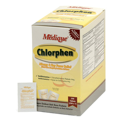 Chlorphen Chlorpheniramine Maleate Allergy Relief, 1 Box of 250 (Over the Counter) - Img 1