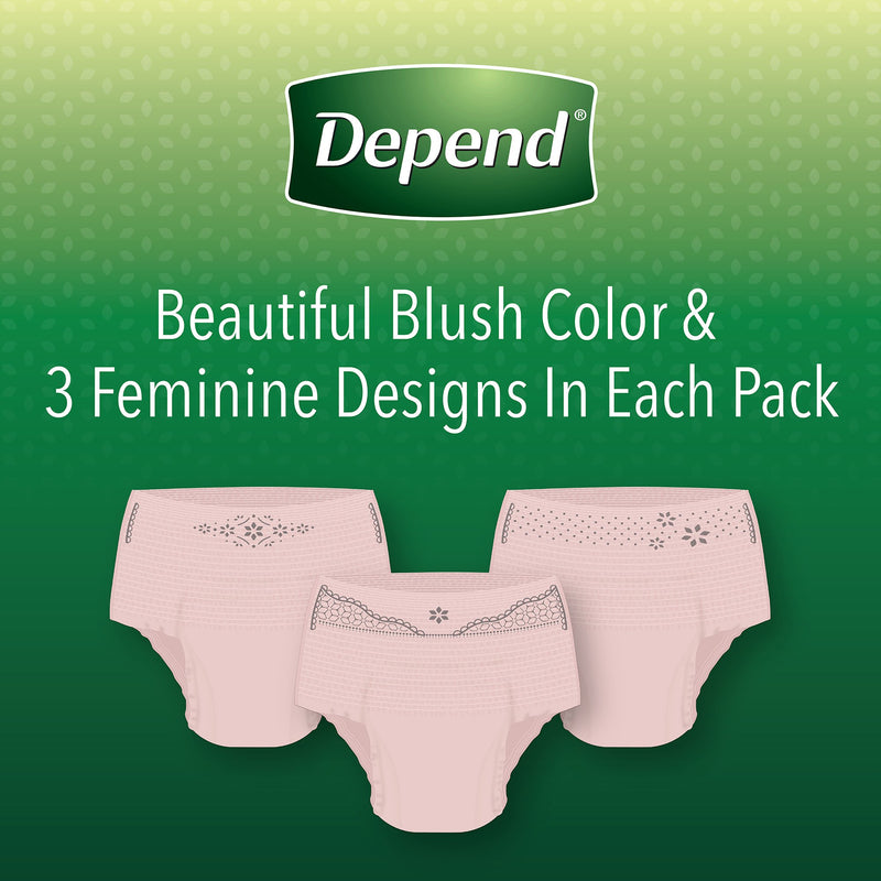 Depend® FIT-FLEX® Womens Absorbent Underwear, Medium, Tan, 1 Case of 36 () - Img 7