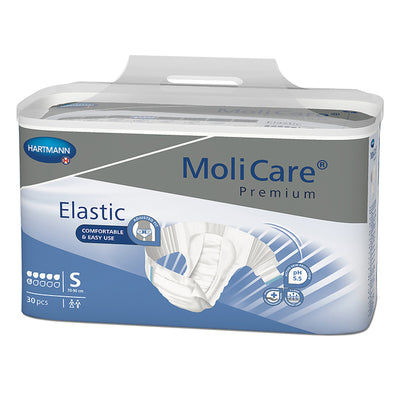 MoliCare® Premium Elastic Incontinence Brief, 6D, Small, 1 Case of 90 () - Img 1