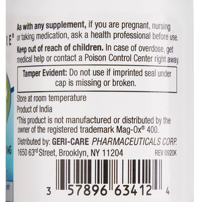 Geri-Care® Magnesium Oxide Mineral Supplement, 1 Bottle (Over the Counter) - Img 3