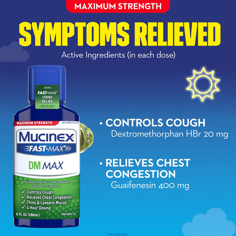 Mucinex® Fast-Max™ DM Max Guaifenesin / Dextromethorphan Cold and Cough Relief, 1 Each (Over the Counter) - Img 5