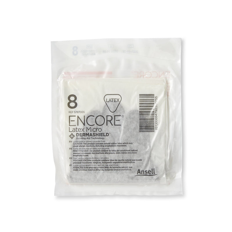 Encore® Latex Micro Surgical Glove, Size 8, Brown, 1 Case of 200 () - Img 3