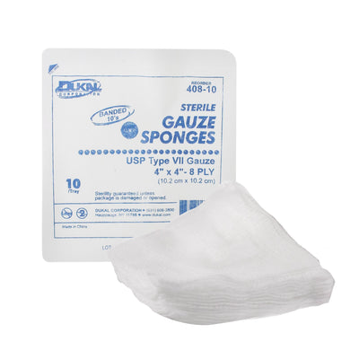 Dukal™ Sterile USP Type VII Gauze Sponge, 4 x 4 Inch, 1 Case of 1280 (General Wound Care) - Img 1