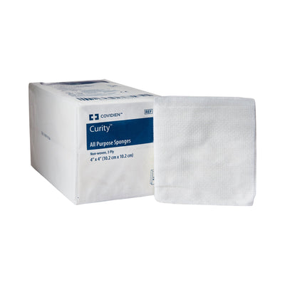 Curity™ NonSterile Nonwoven Sponge, 4 x 4 Inch, 1 Bag of 200 (General Wound Care) - Img 1