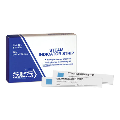 SPSmedical Steam Sterilization Chemical Indicator Strip, 1 Box of 250 (Sterilization Indicators) - Img 1