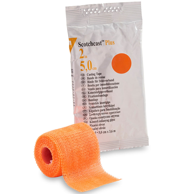 3M™ Scotchcast™ Plus Bright Orange Cast Tape, 2 Inch x 4 Yard, 1 Each (Casting) - Img 4