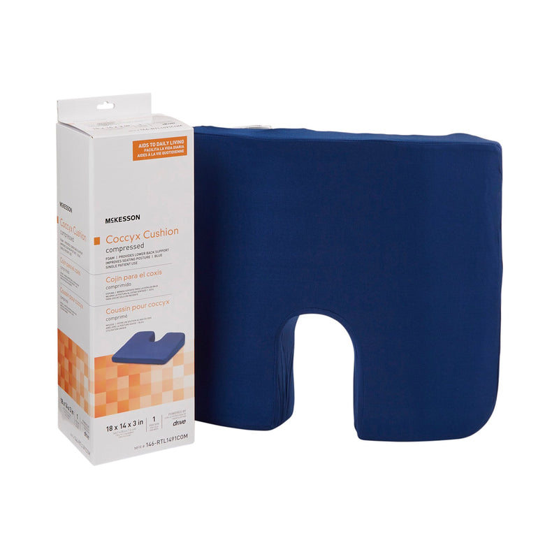 McKesson Compressed Coccyx Cushion, 1 Case of 4 (Chair Pads) - Img 1