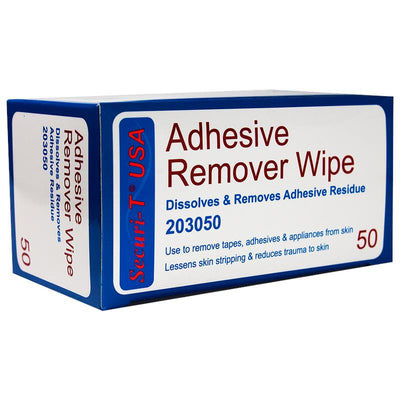 Genairex Securi-T USA Adhesive Remover, 1¼ x 3 Inch Wipe, 1 Box of 50 (General Wound Care) - Img 1