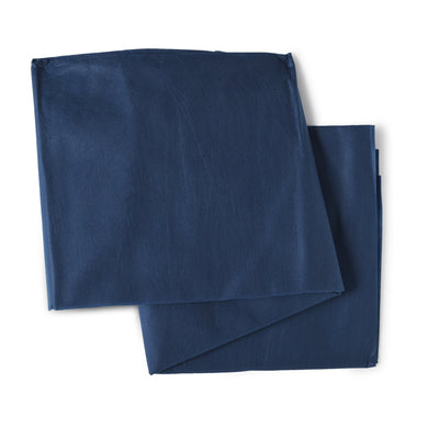 FlexDrape® Dark Blue Flat Stretcher Sheet, 40 x 84 Inch, 1 Case of 50 (Sheets) - Img 2