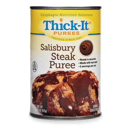 Thick-It® Salisbury Steak Purée, 15-ounce Can, 1 Case of 12 (Nutritionals) - Img 1