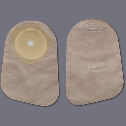 Premier™ One-Piece Closed End Beige Colostomy Pouch, 9 Inch Length, 1 Inch Stoma, 1 Box of 30 (Ostomy Pouches) - Img 1