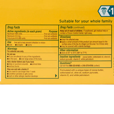 Neosporin® Bacitracin / Neomycin / Polymyxin B First Aid Antibiotic, 1 Box of 144 (Over the Counter) - Img 2