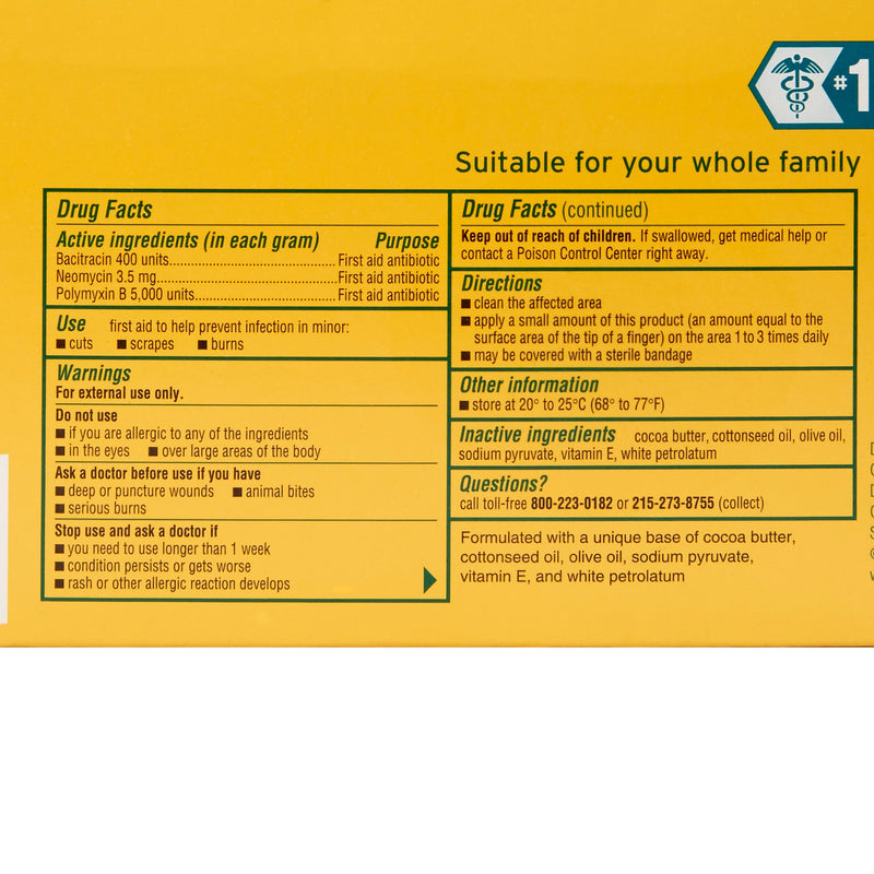 Neosporin® Bacitracin / Neomycin / Polymyxin B First Aid Antibiotic, 1 Box of 144 (Over the Counter) - Img 2