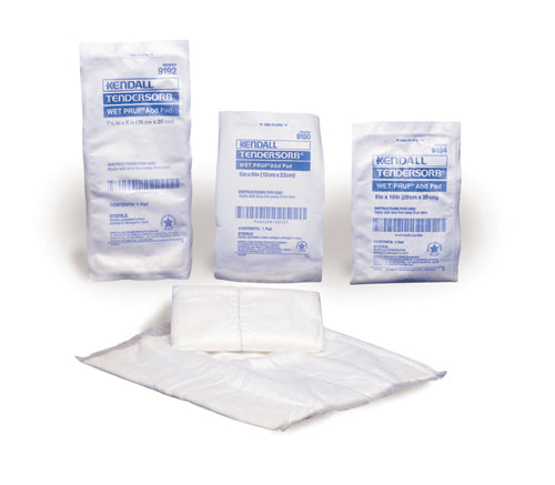 Tendersorb ABD Pad 7 1/2  x 8  Tray/18  Sterile (Kendall Gauze,Sponges,&Bandage) - Img 1