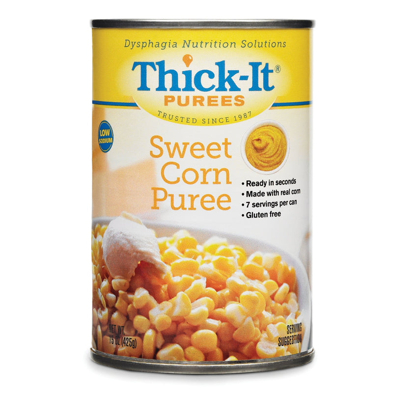 Thick-It® Purée Sweet Corn Thickened Food, 15-ounce Can, 1 Case of 12 (Nutritionals) - Img 1